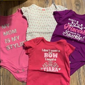 Set of 4 12mo onesies